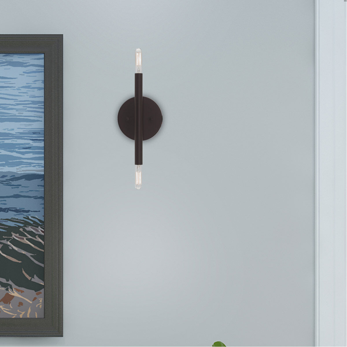 Copenhagen 2 Light 5 inch Bronze ADA ADA Wall Sconce Wall Light