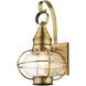 Newburyport 1 Light 14.75 inch Antique Brass Outdoor Wall Lantern