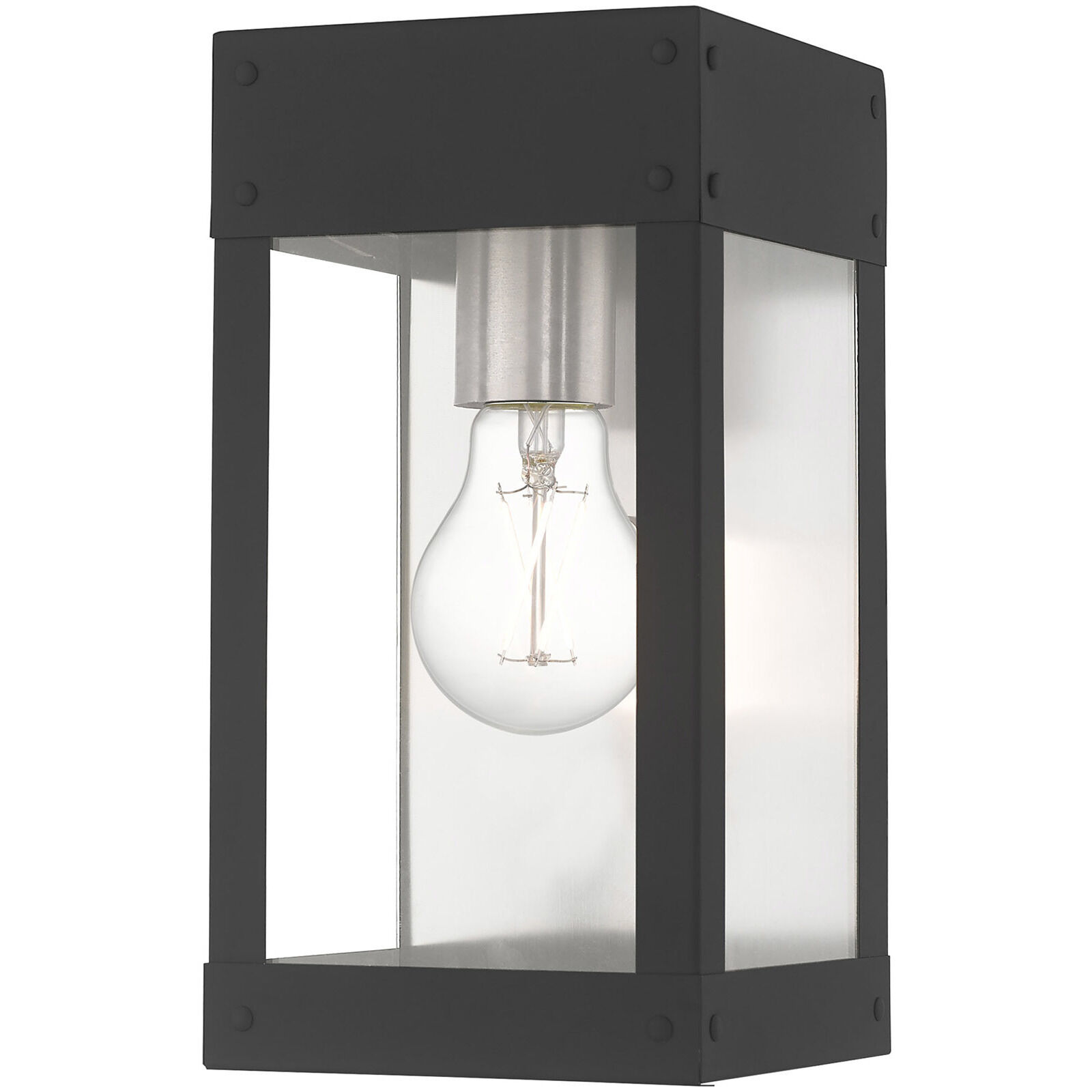 Barrett 1 Light 10 inch Scandinavian Gray Outdoor Wall Lantern