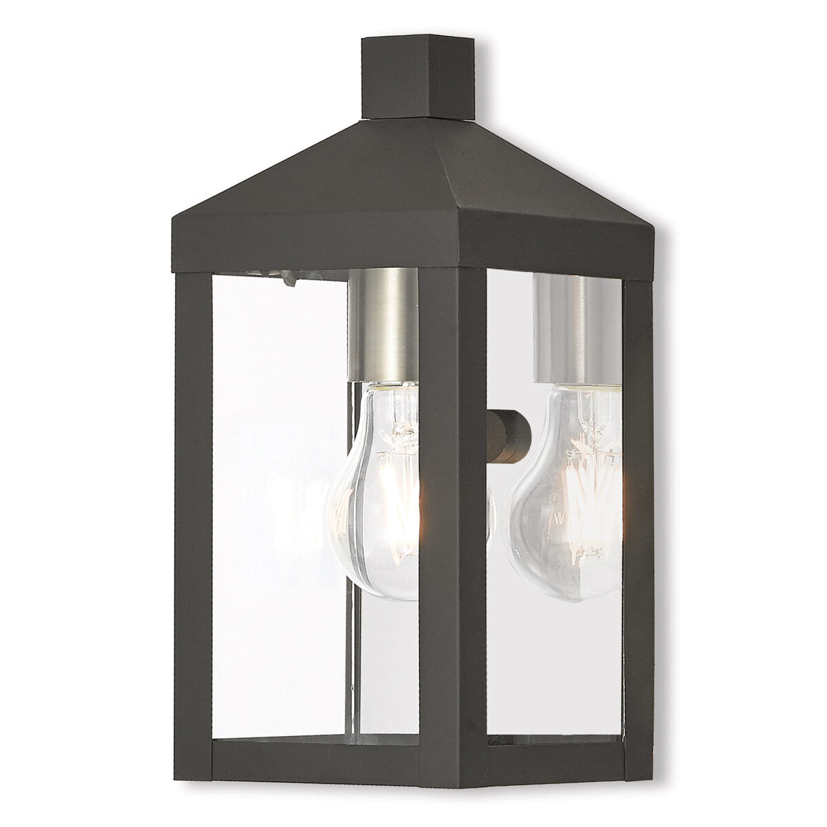 Nyack 1 Light 11 inch Black Outdoor Wall Lantern