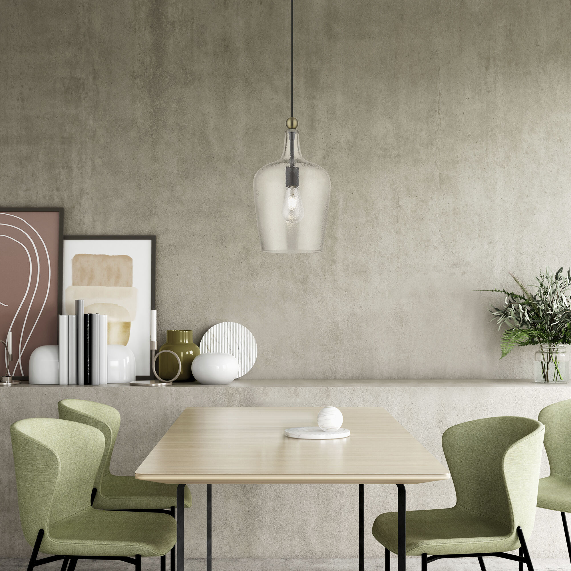 Avery 1 Light 9 inch Bronze with Antique Brass Accent Single Pendant Ceiling Light, Single