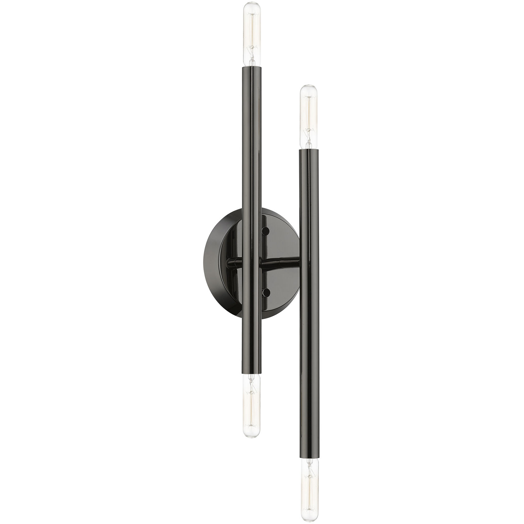 Soho 4 Light 5 inch Black Chrome ADA Sconce Wall Light