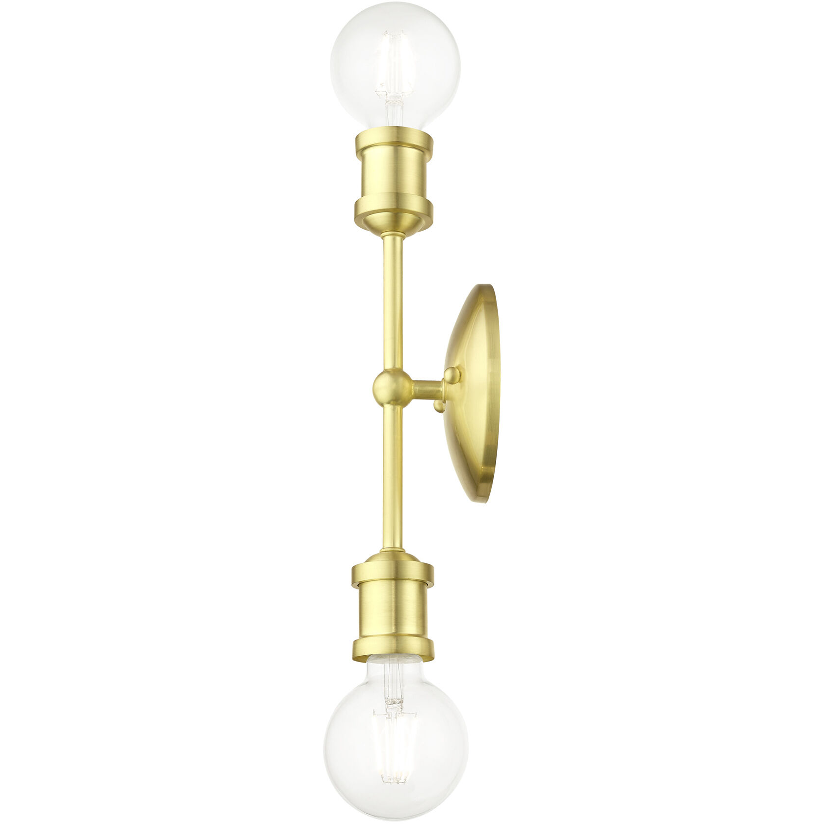 Lansdale 2 Light 5 inch Satin Brass Vanity Sconce Wall Light