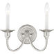 Cranford 2 Light 13 inch Brushed Nickel Wall Sconce Wall Light