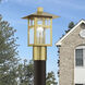 Crestlake 1 Light 11.75 inch Satin Gold Outdoor Post Top Lantern