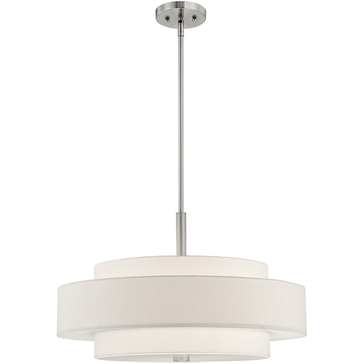 Meridian 5 Light 24 inch Brushed Nickel Pendant Ceiling Light