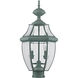 Monterey 2 Light 22 inch Verdigris Outdoor Post Top Lantern