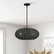 Deluna 3 Light 18 inch Black Pendant Chandelier Ceiling Light