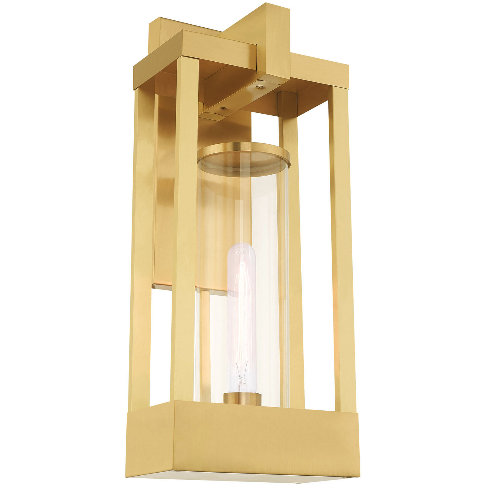 Delancey 1 Light 20 inch Satin Brass Outdoor Wall Lantern