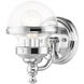 Oldwick 1 Light 6 inch Polished Chrome Vanity Sconce Wall Light