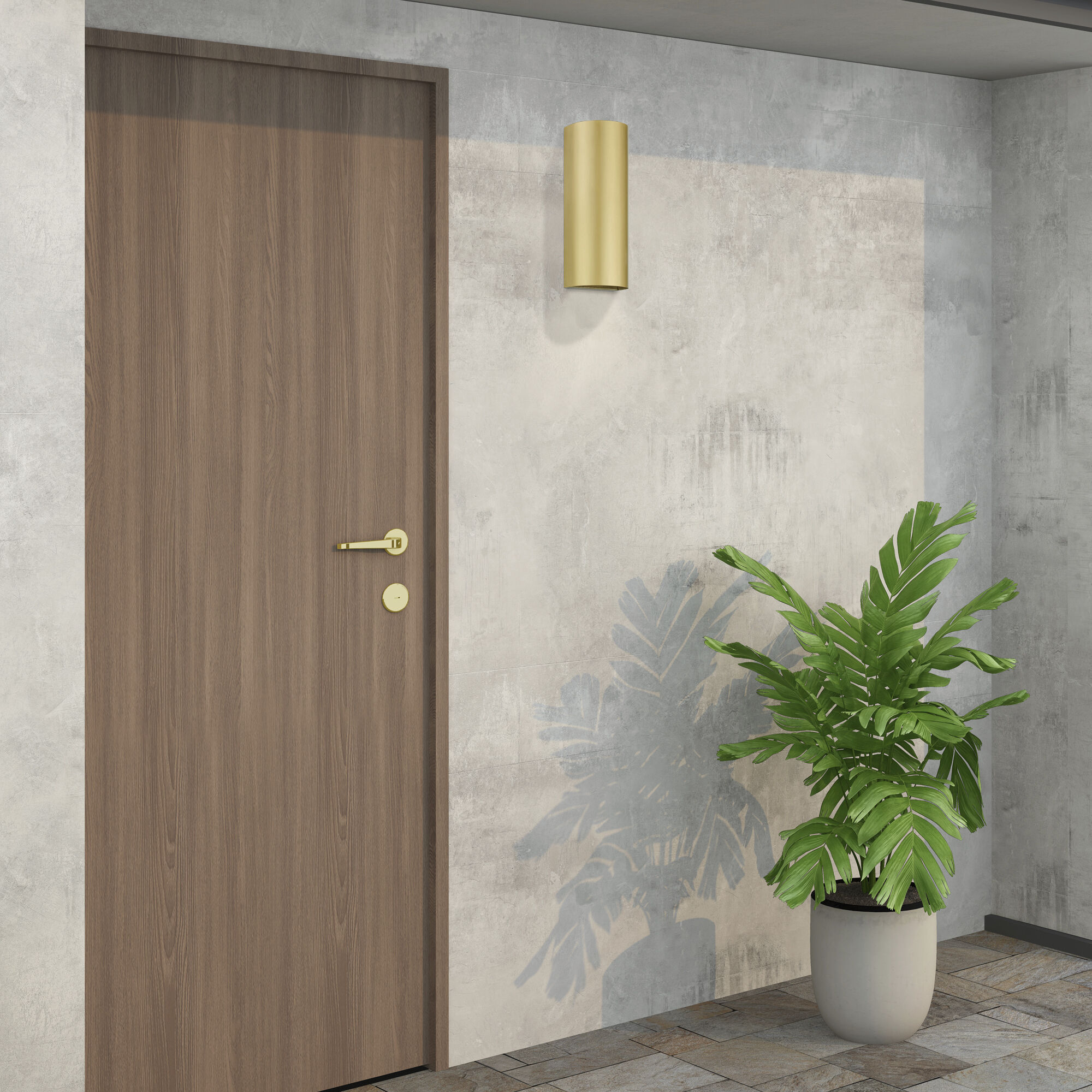 Bond 1 Light 14 inch Satin Gold Outdoor / Indoor  Sconce, Large