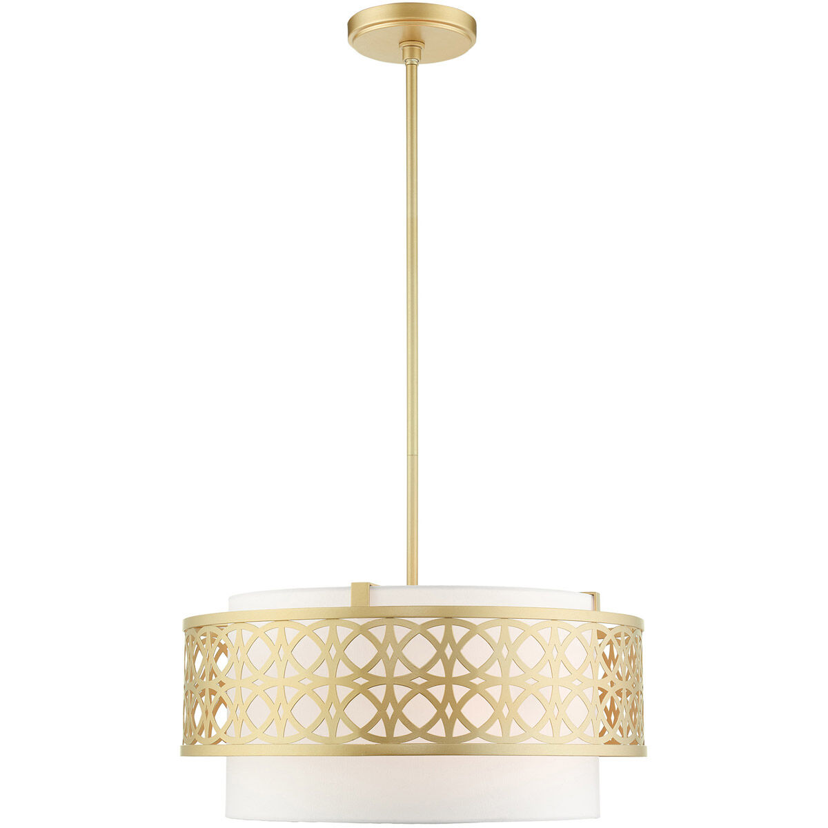 Calinda 4 Light 20 inch Soft Gold Pendant Chandelier Ceiling Light