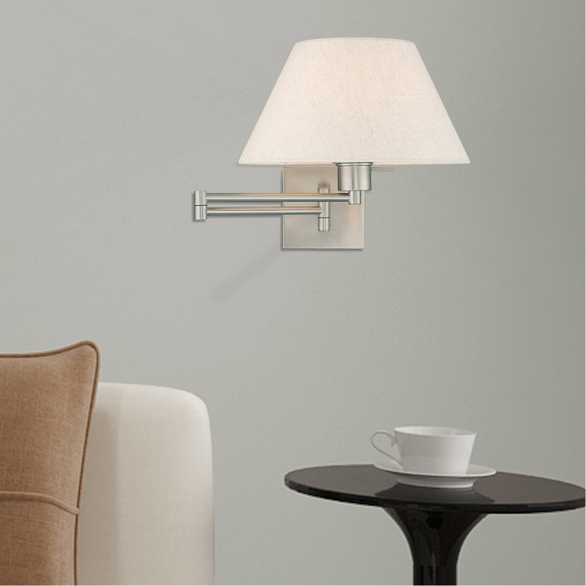 Allison 25 inch 100.00 watt Brushed Nickel Swing Arm Wall Lamp Wall Light