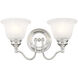 Essex 2 Light 15 inch Polished Chrome Bath Vanity Wall Light