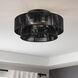 Florell 4 Light 21 inch Black Semi Flush Mount Ceiling Light, Extra Large