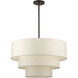 Manorwood 5 Light 28 inch English Bronze Pendant Chandelier Ceiling Light, Medium