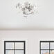 Circulo 4 Light 24 inch Polished Chrome Flush Mount Ceiling Light