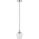 Willow 1 Light 6 inch Brushed Nickel Single Pendant Ceiling Light, Single