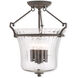 Cortland 4 Light 16 inch Bronze Semi-Flush Mount Ceiling Light