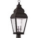 Exeter 3 Light 29.5 inch Bronze Outdoor Post Top Lantern