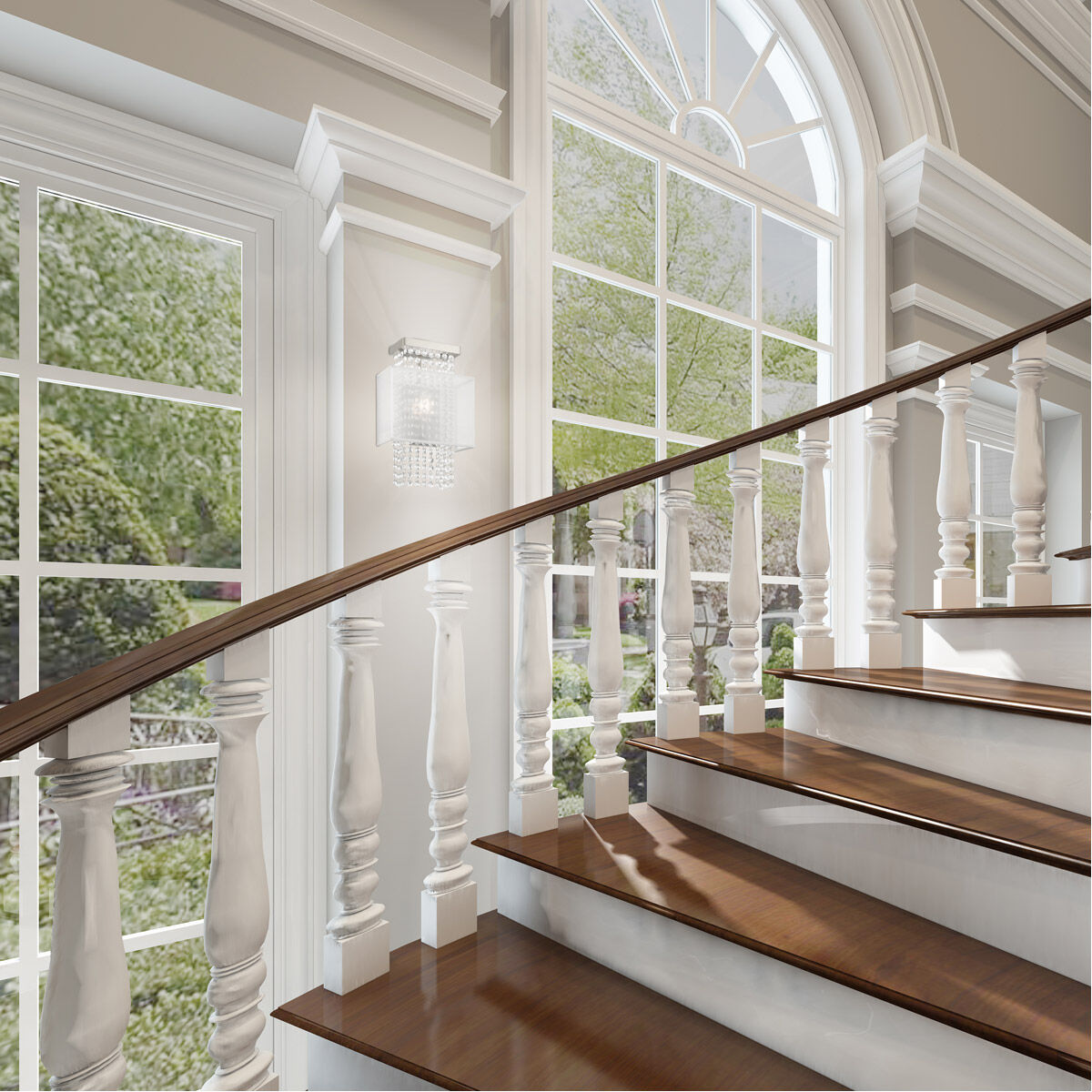 Bella Vista 1 Light 9 inch Brushed Nickel ADA ADA Wall Sconce Wall Light