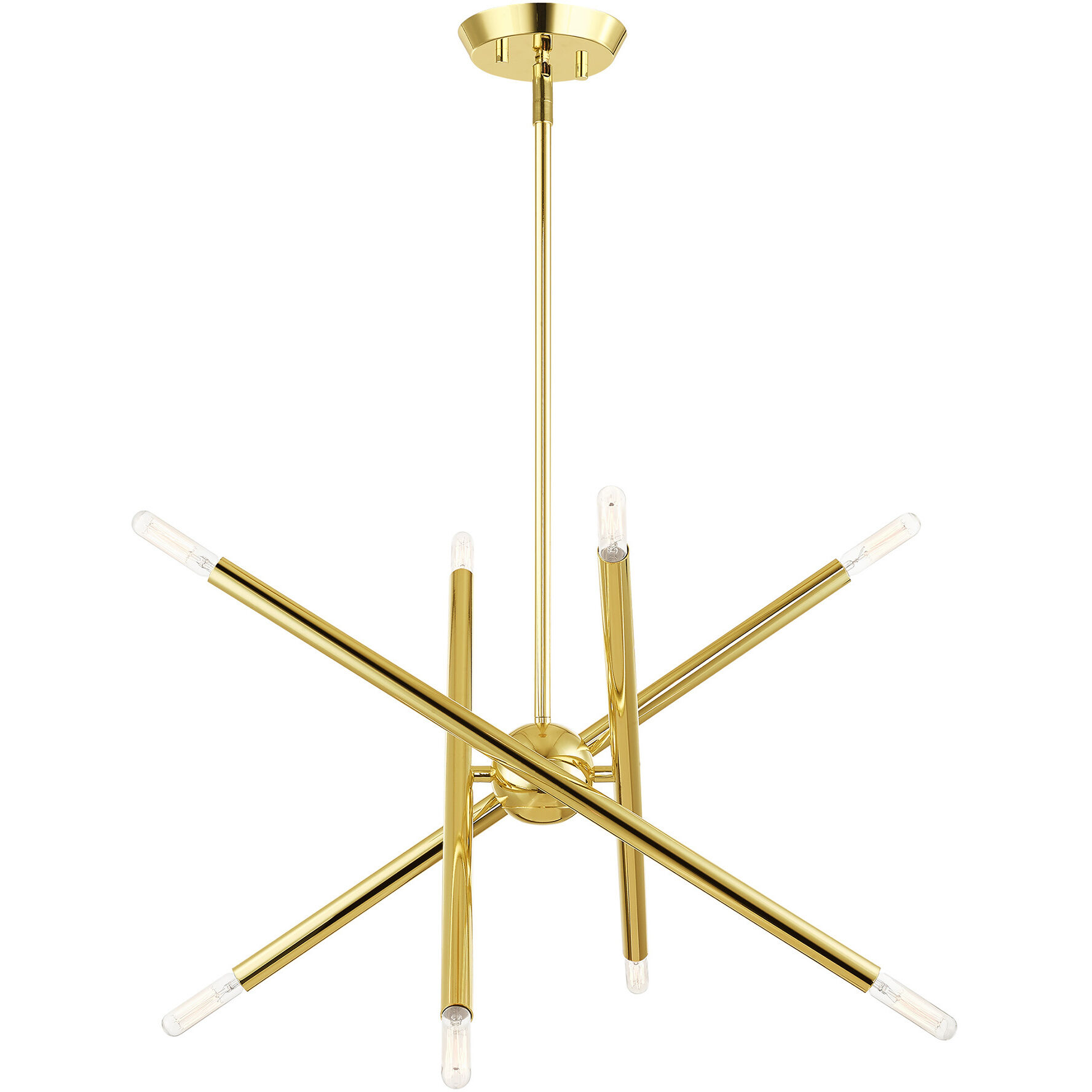 Soho 8 Light 20 inch Polished Brass Chandelier Ceiling Light