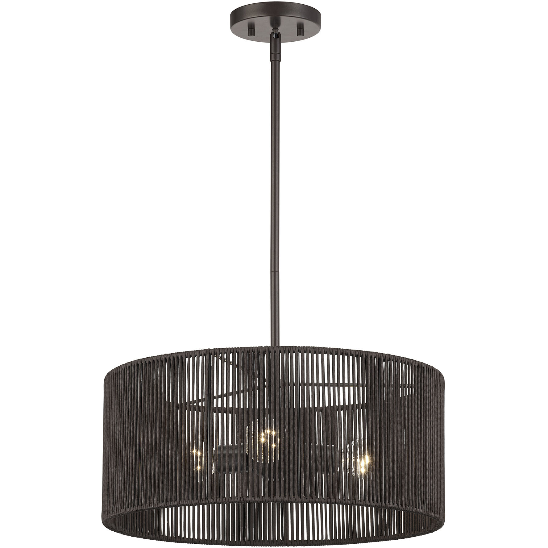 Acordia 3 Light 18 inch English Bronze Pendant Chandelier Ceiling Light