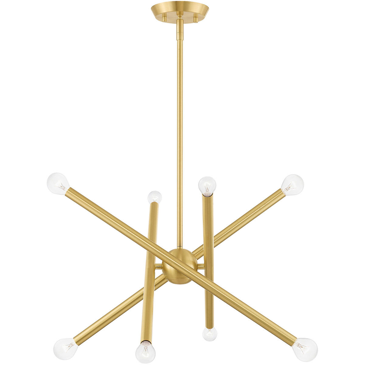 Soho 8 Light 19.5 inch Satin Brass Chandelier Ceiling Light