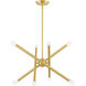 Soho 8 Light 20 inch Satin Brass Chandelier Ceiling Light