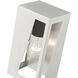 Forsyth 1 Light 8.5 inch Brushed Nickel with Black Finish Accents Outdoor Wall Lantern, Small