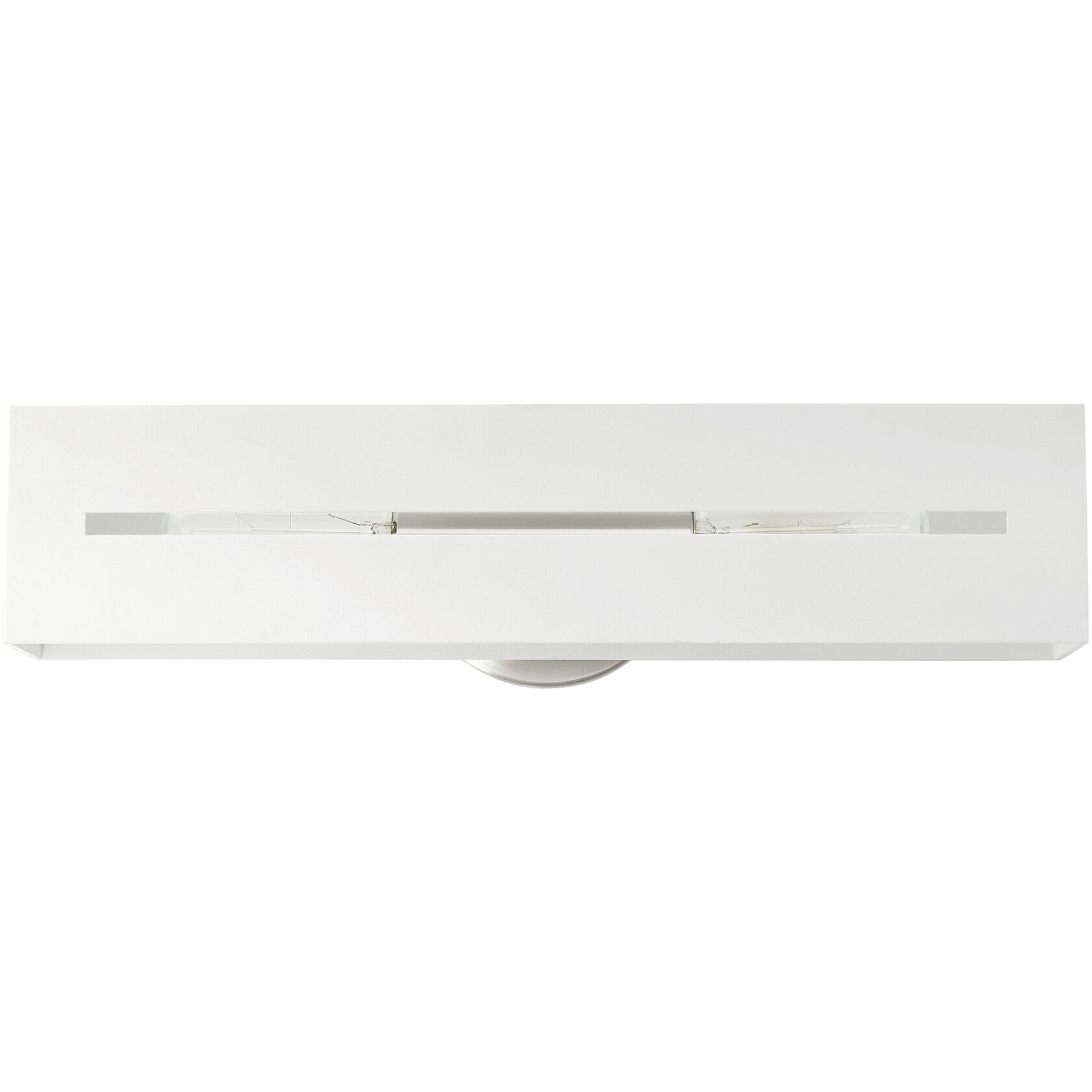 Soma 2 Light 18 inch Textured White with Brushed Nickel Finish Accents ADA Vanity Sconce Wall Light