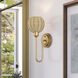 Summervine Wall Sconce Wall Light in Antique Gold Leaf, Single