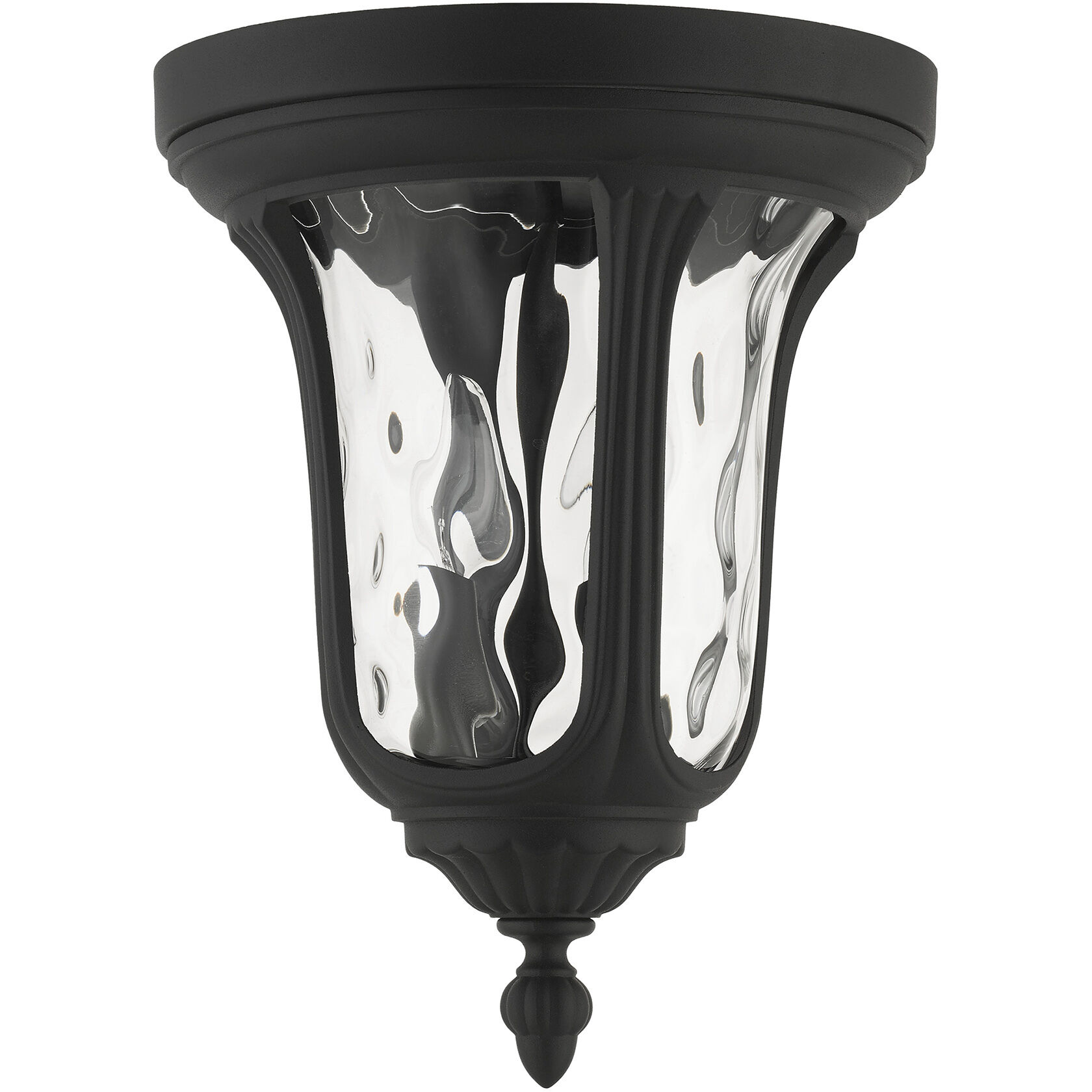 Oxford 2 Light 11 inch Textured Black Outdoor Ceiling Mount
