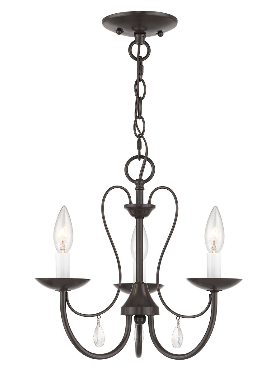 Mirabella 3 Light 14.5 inch English Bronze Chandelier Ceiling Light