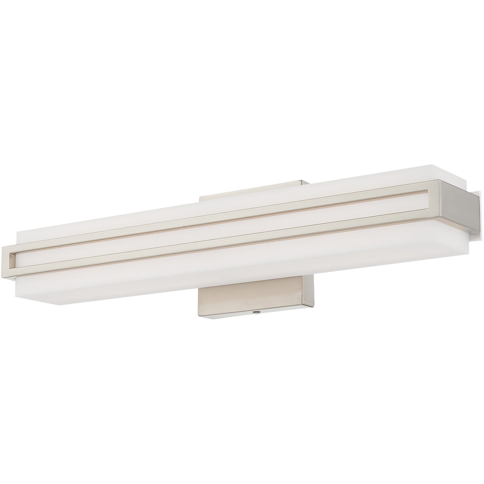 Fulton LED 4 inch Brushed Nickel ADA Bath Vanity Wall Light
