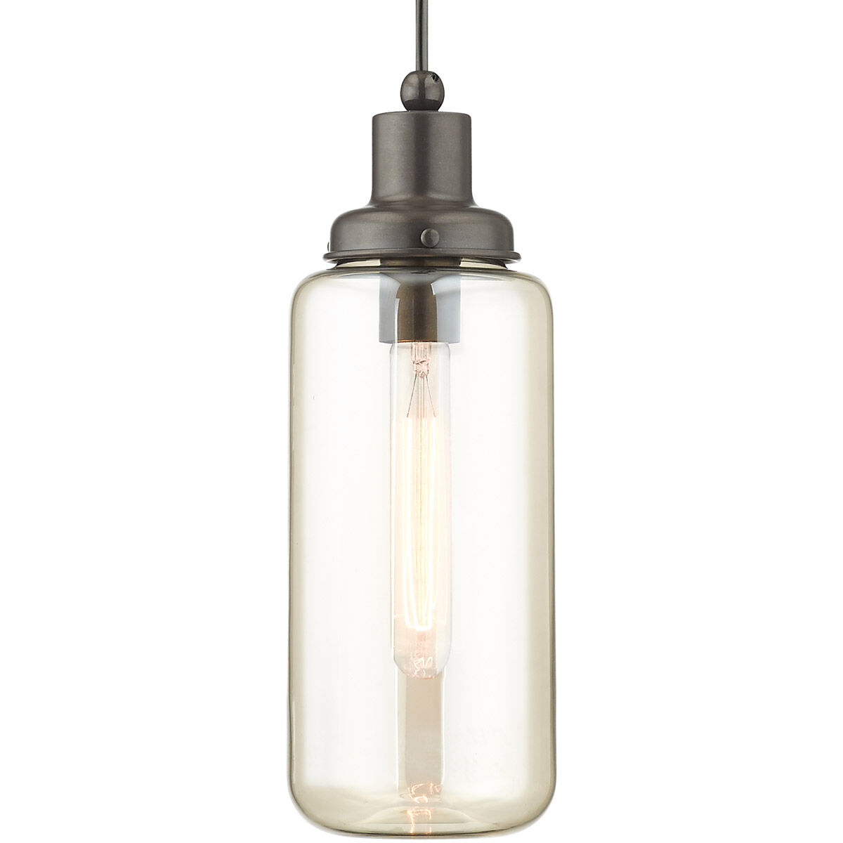 Art Glass 1 Light 5 inch English Bronze Mini Pendant Ceiling Light