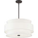 Fontana 5 Light 22 inch Bronze Pendant Chandelier Ceiling Light