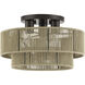 Acordia 3 Light 15 inch English Bronze Semi Flush Mount Ceiling Light, Large