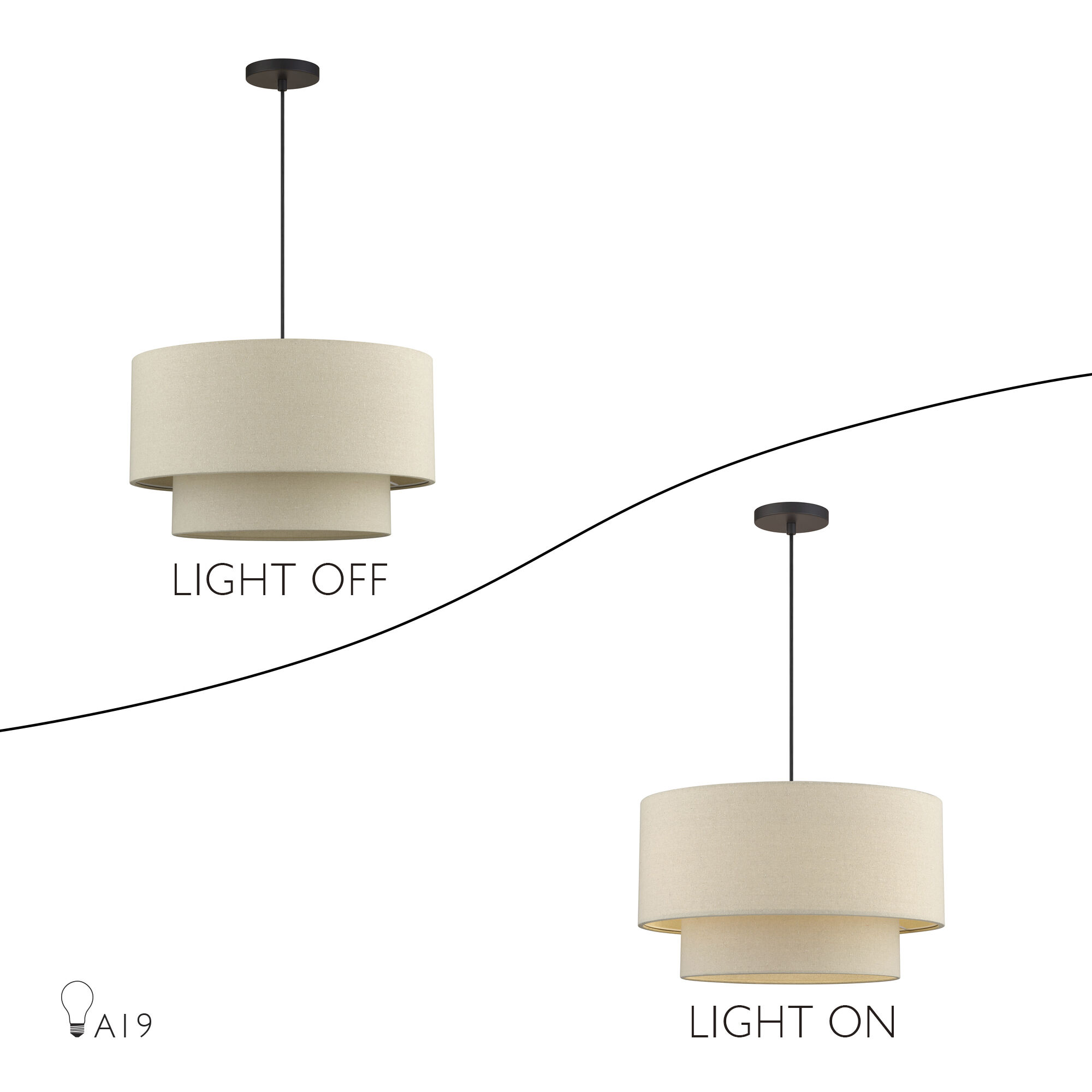 Bellingham 3 Light 20 inch Bronze Pendant Ceiling Light