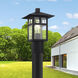 Crestlake 1 Light 11.75 inch Textured Black Outdoor Post Top Lantern