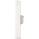 Lund LED 4 inch Polished Chrome ADA Bath Vanity Wall Light