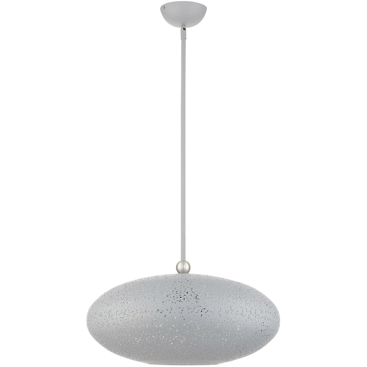 Charlton 3 Light 20 inch Nordic Gray with Brushed Nickel Accents Pendant Ceiling Light