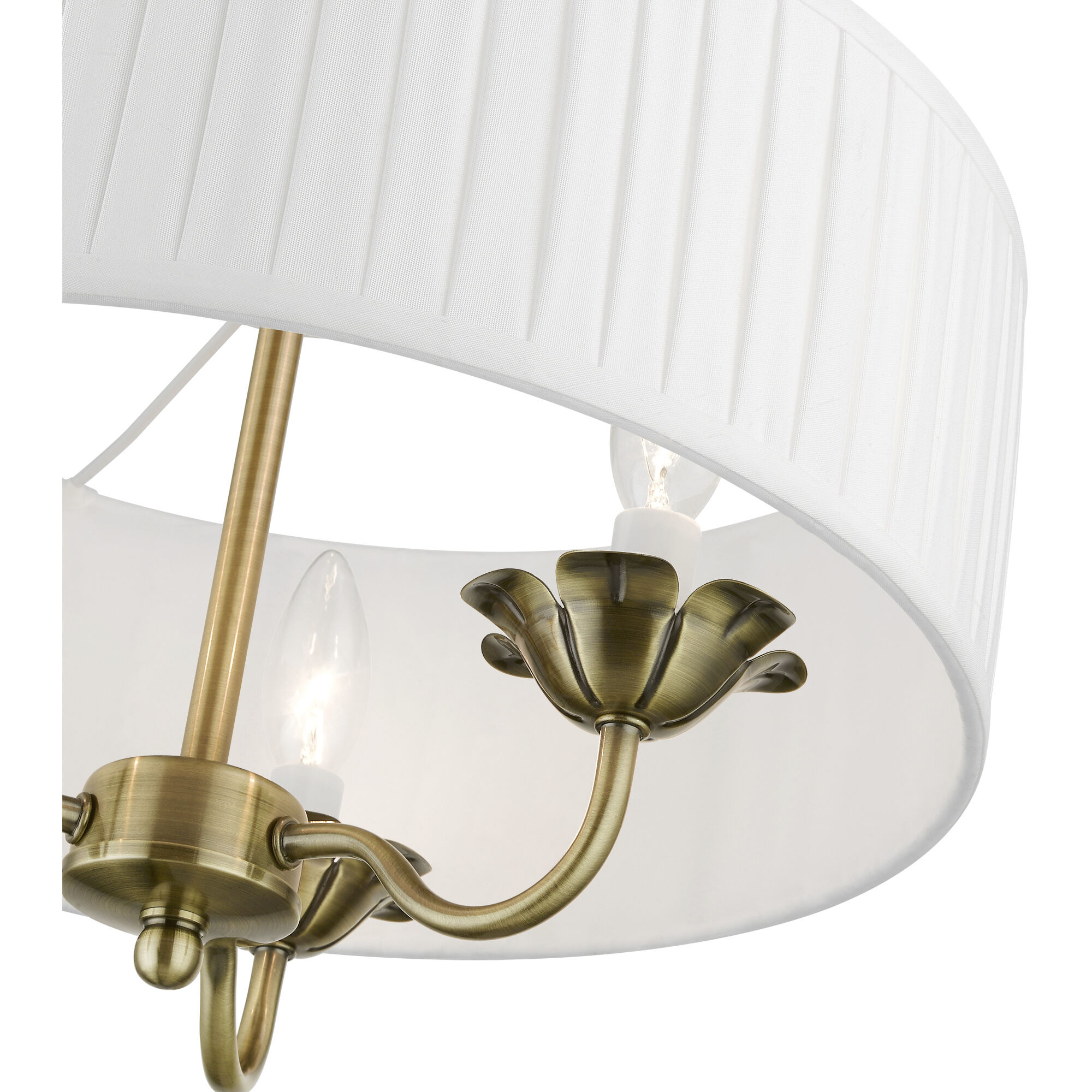 Edinburgh 3 Light 16 inch Antique Brass Pendant Chandelier Ceiling Light