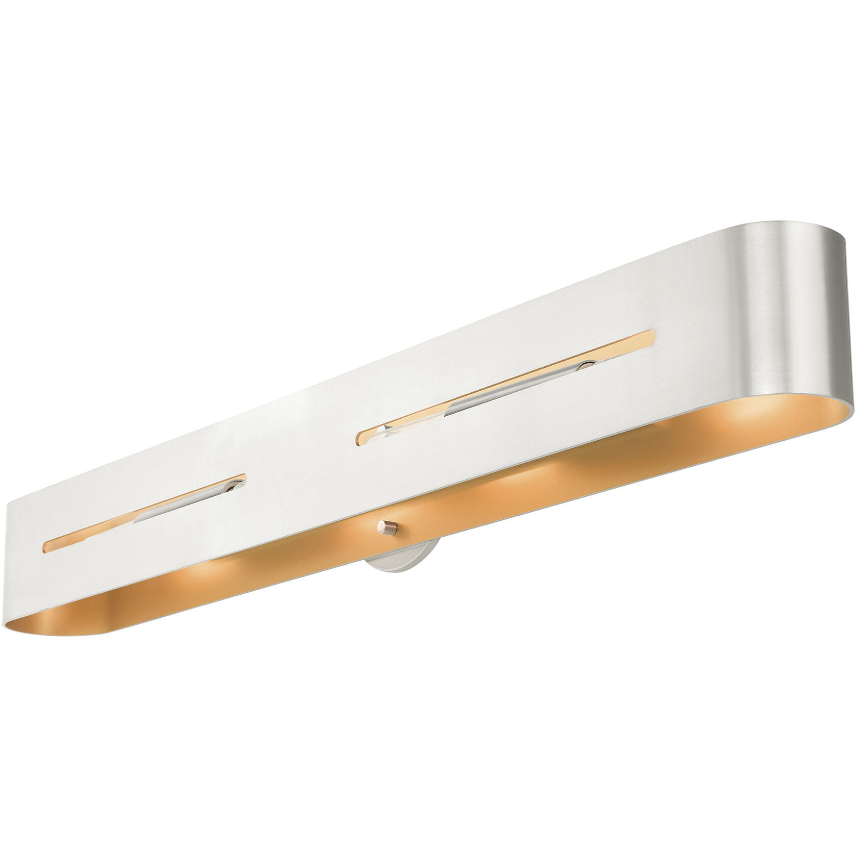 Ravena 4 Light 36 inch Brushed Nickel ADA Vanity Sconce Wall Light