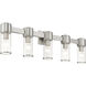 Quincy 5 Light 35.5 inch Brushed Nickel Vanity Wall Sconce Wall Light, Large