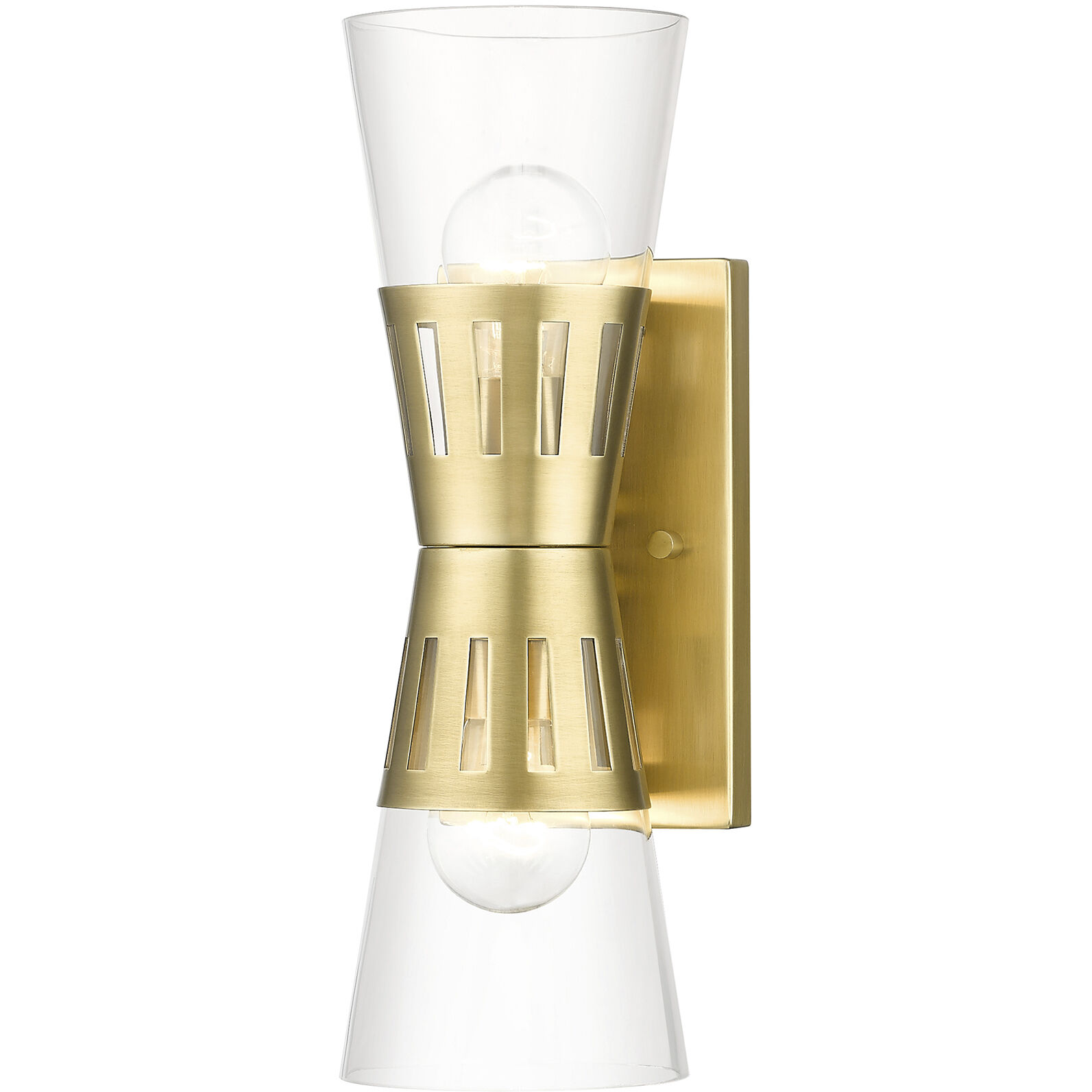 Bennington 2 Light 14.25 inch Natural Brass Sconce Wall Light