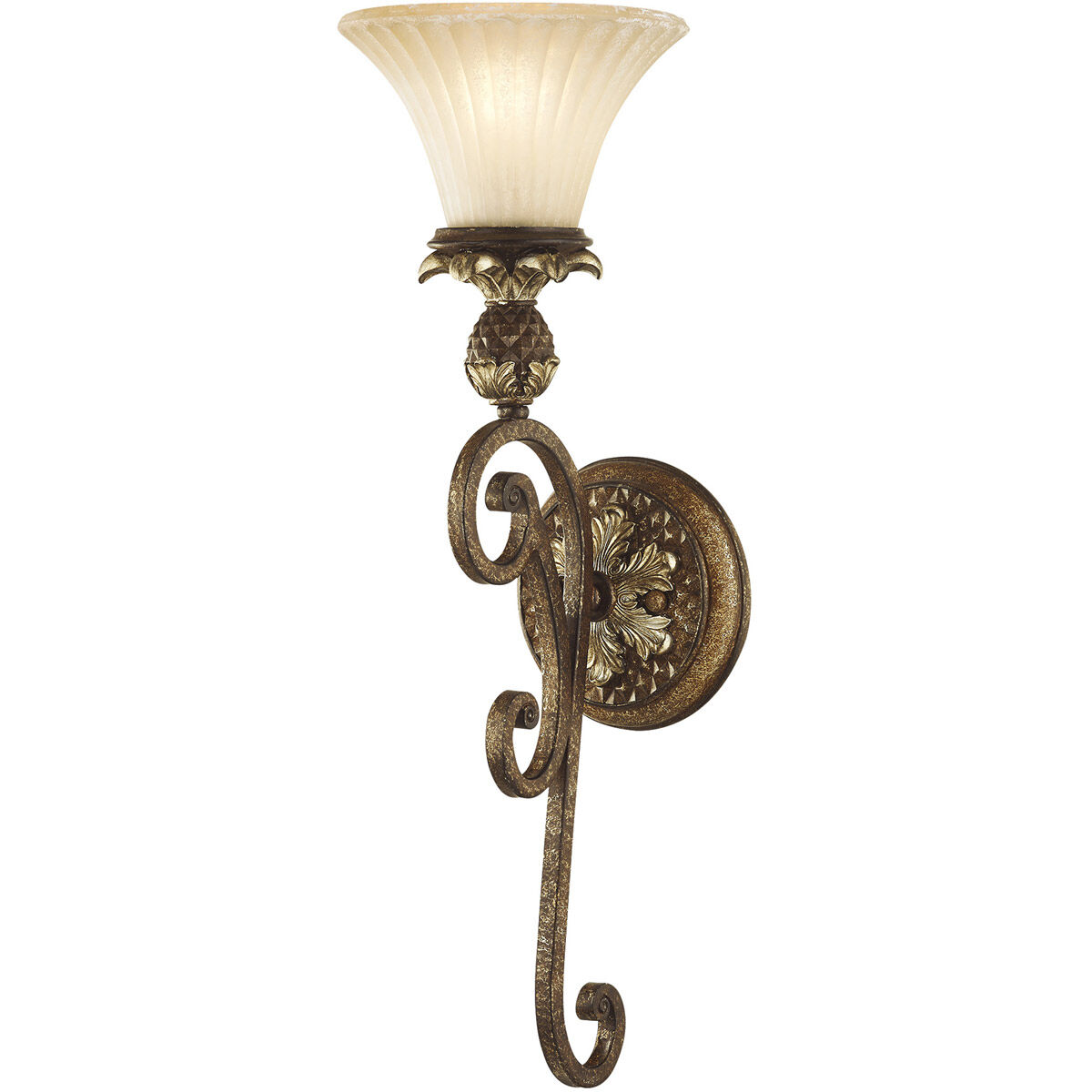 Savannah 1 Light 7 inch Venetian Patina Wall Sconce Wall Light