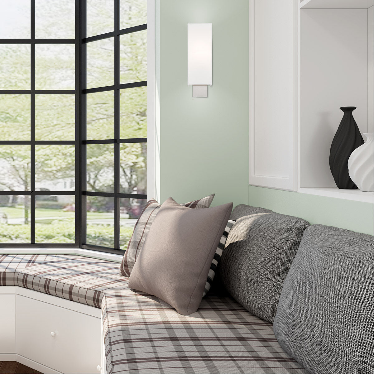 Clark 1 Light 5 inch Brushed Nickel ADA ADA Wall Sconce Wall Light