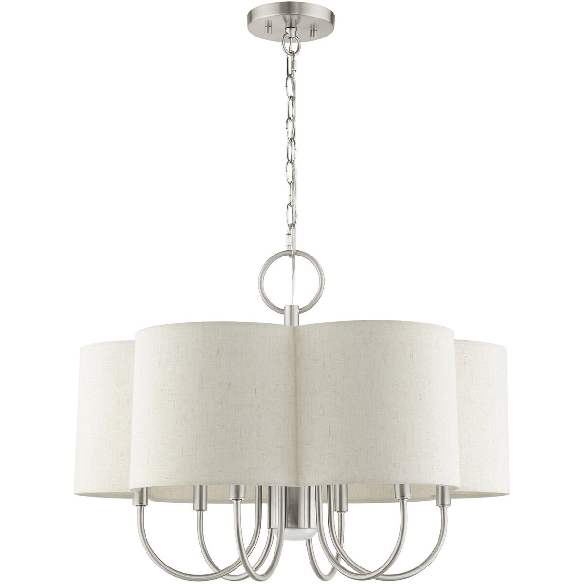Solstice 7 Light 24 inch Brushed Nickel Chandelier Ceiling Light