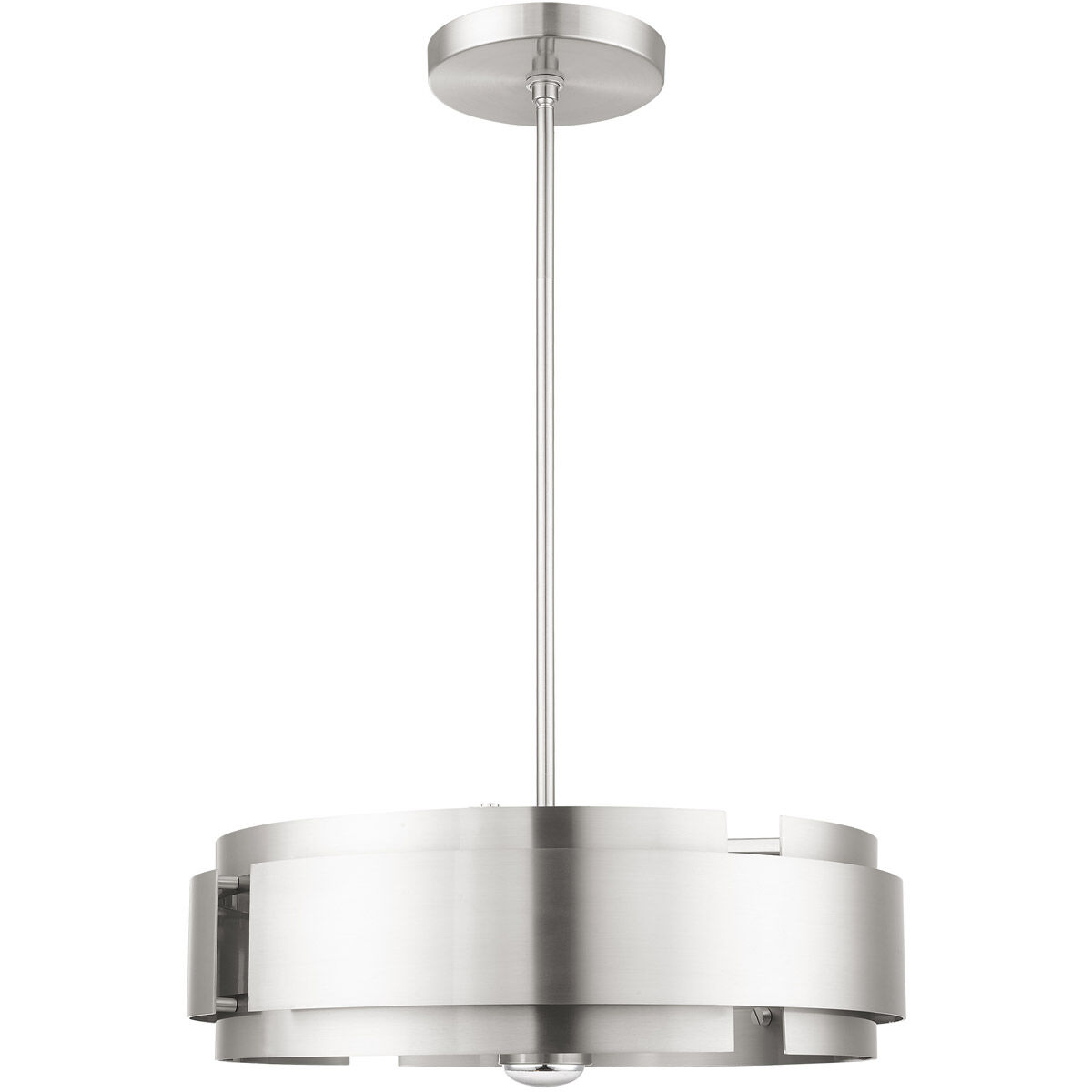Varick 5 Light 22 inch Brushed Nickel Pendant Chandelier Ceiling Light